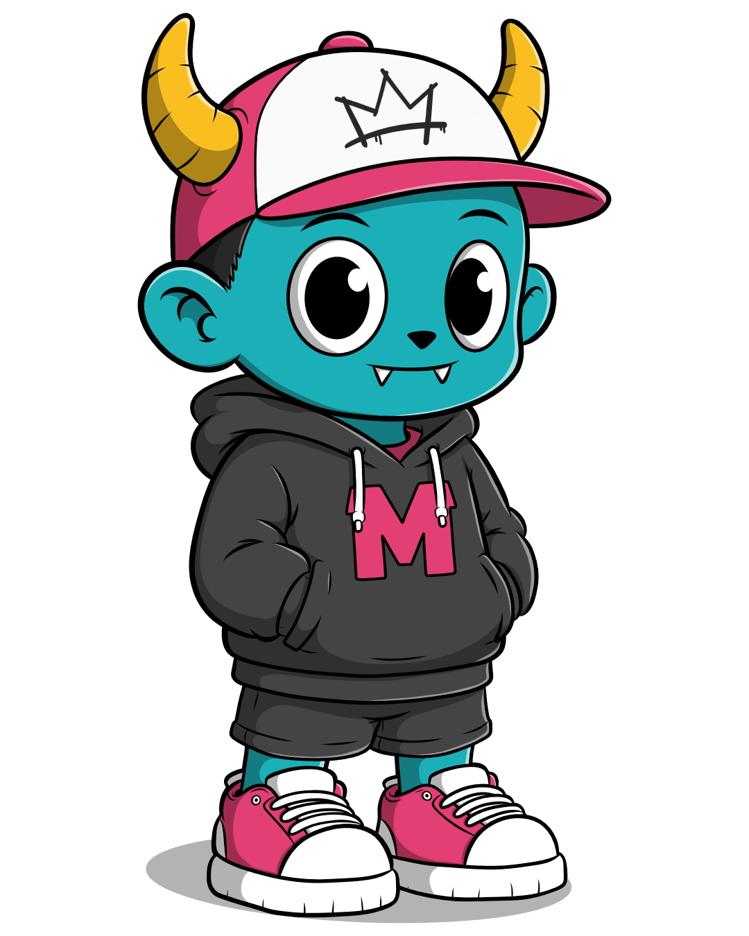 Full-body Mocket mascot